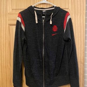 hooded ohio state zip-up - nike